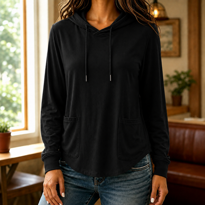 Lena | Bequemer Strickhoodie Mit Kapuze Und Taschen