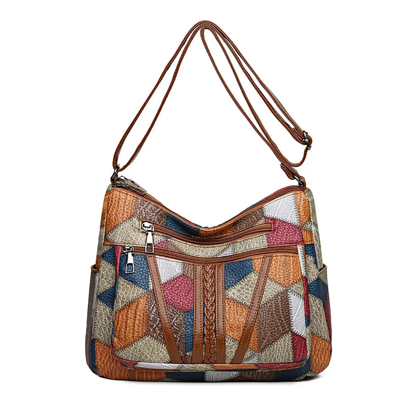 SAC PATCHWORK GEOMETRISCHE VOOR VROUWEN