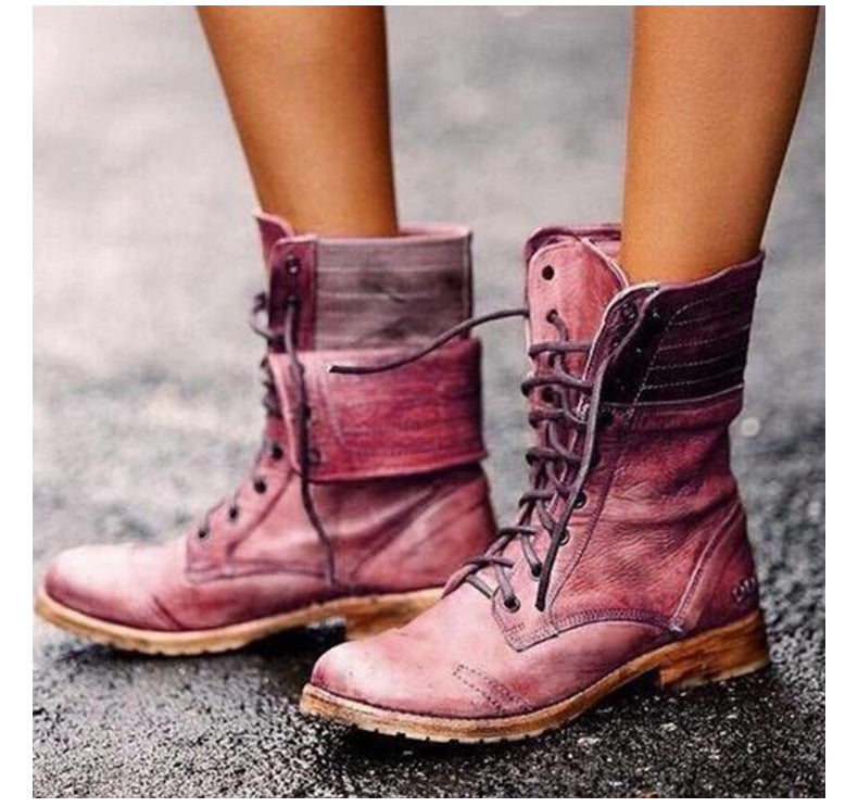 Idda | Women’s Vintage Lace-Up Boots