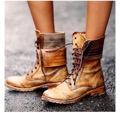 Idda | Women’s Vintage Lace-Up Boots