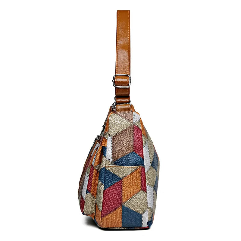 SAC PATCHWORK GEOMETRISCHE VOOR VROUWEN