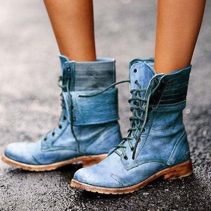 Idda | Women’s Vintage Lace-Up Boots