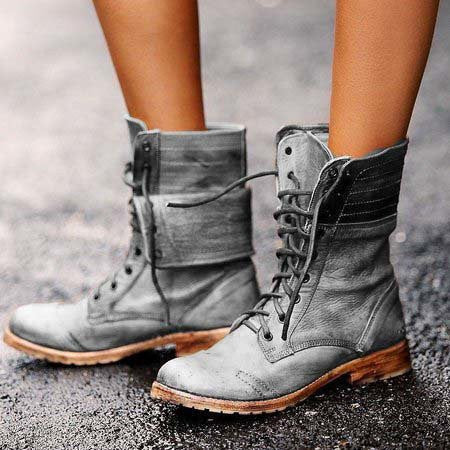 Idda | Women’s Vintage Lace-Up Boots
