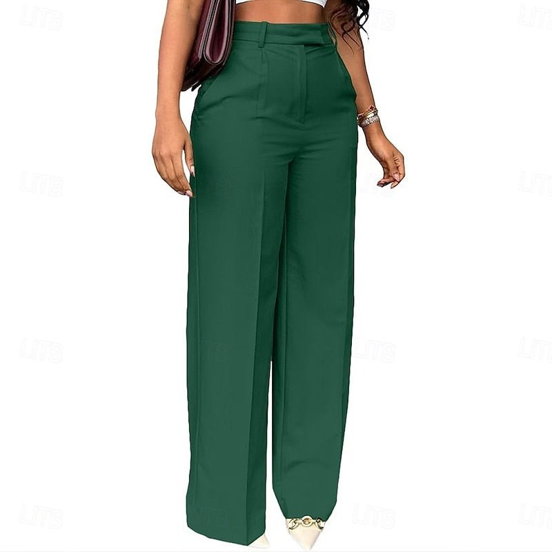 Livia | Hoch taillierte Weite Freizeithose für mühelosen Stil