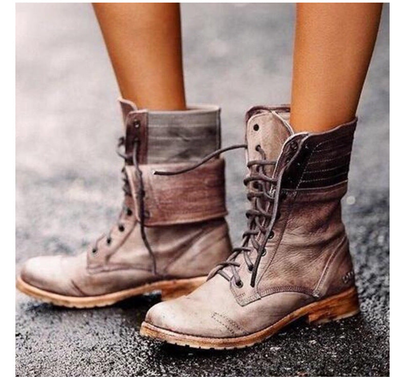 Idda | Women’s Vintage Lace-Up Boots