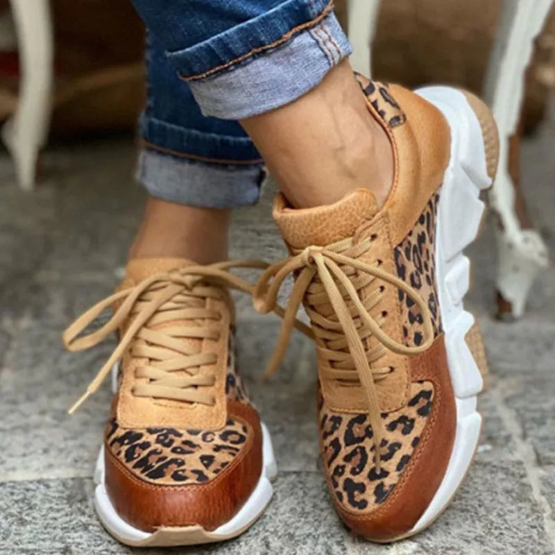 Jamie | Comfortable Leopard Sneakers.