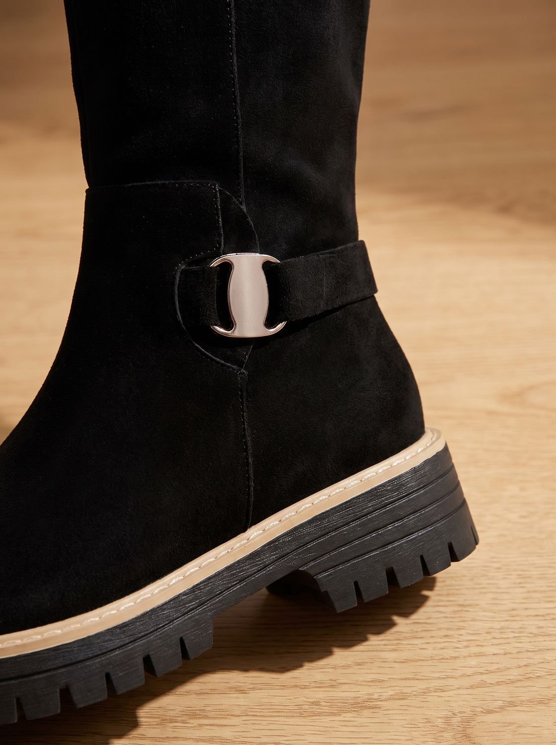 Isabella | Elegante Kniehohe Stiefel mit Dekorativer Schnalle