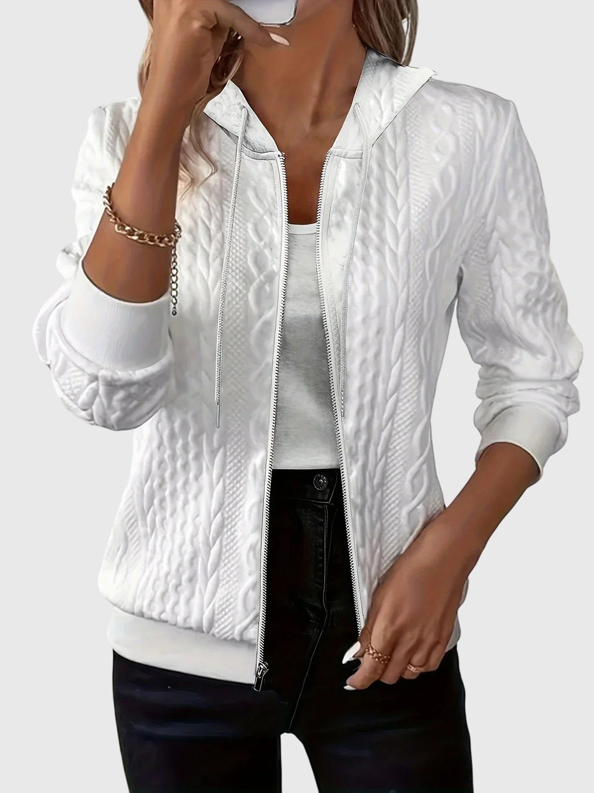 Lena - Hoodie With Zipper