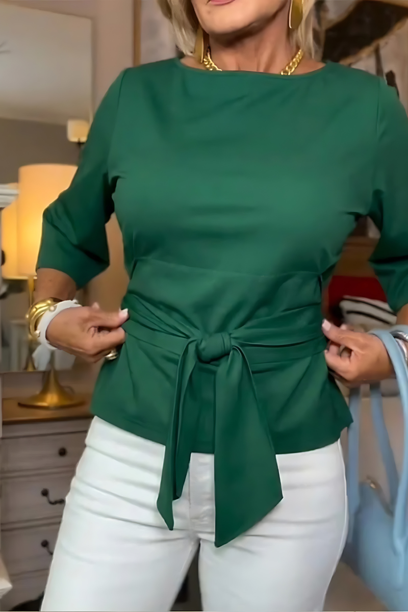 Dina | Elegante Top met Strikdetail