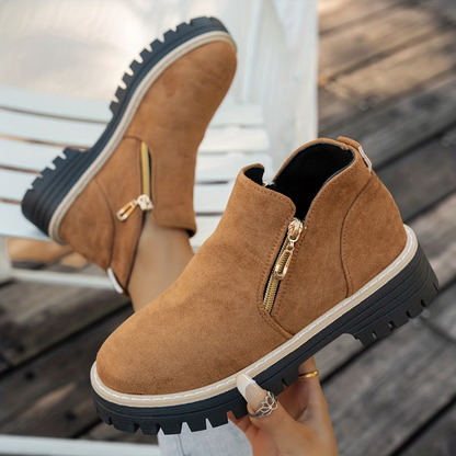 Yvonne | Ankle Boots met Dubbele Rits