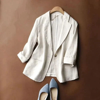 Alena | Eleganter Und Luftiger Leinenblazer