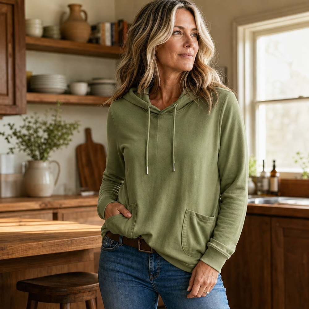Lena | Bequemer Strickhoodie Mit Kapuze Und Taschen