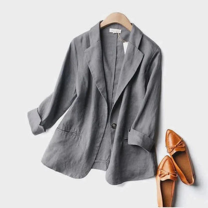 Alena | Eleganter Und Luftiger Leinenblazer