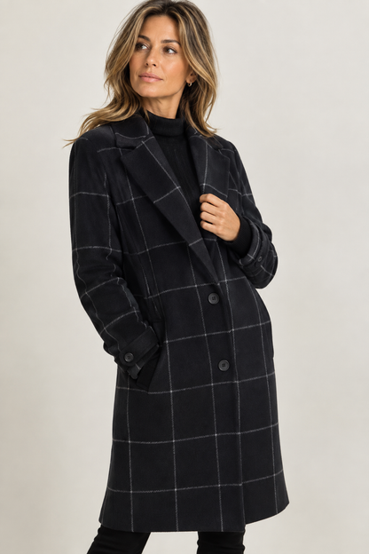 LABEL | Sanne Elegante Geruite Manteljas