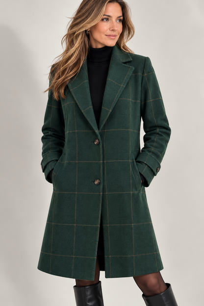 LABEL | Sanne Elegante Geruite Manteljas