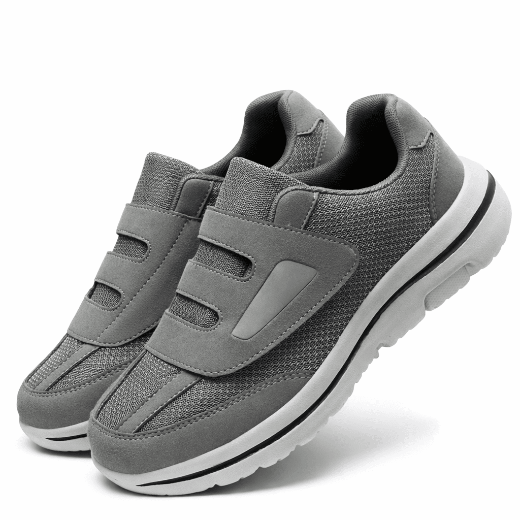 Warm winter diabetic shoes with a wide toe box to relieve swelling