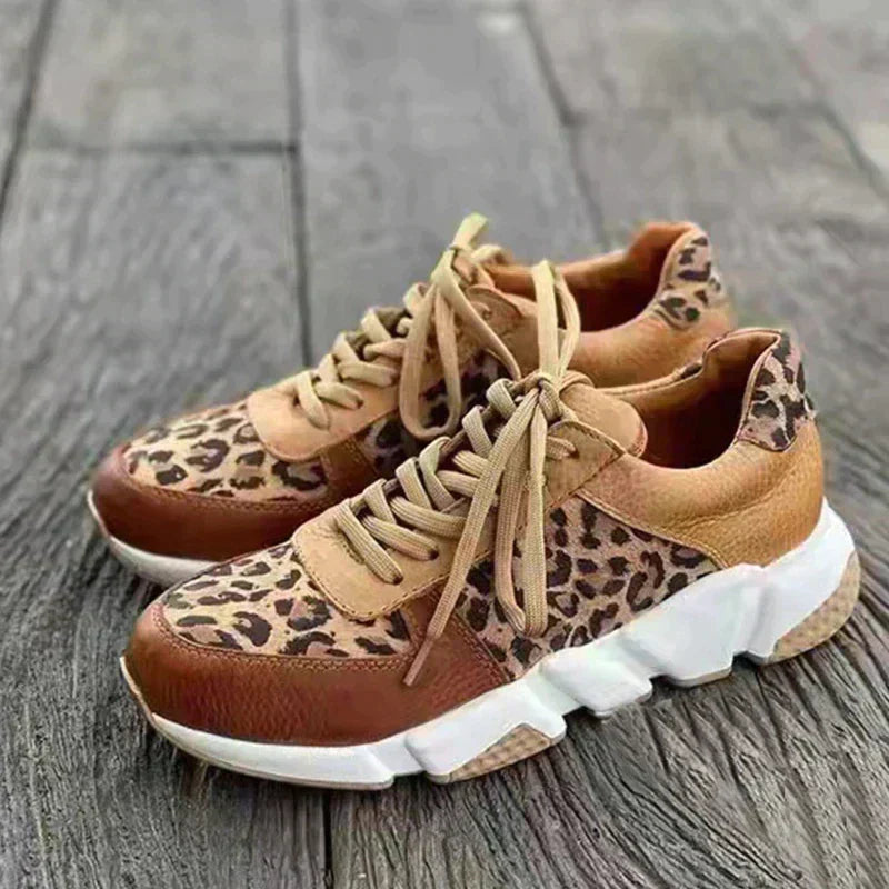 Jamie | Comfortable Leopard Sneakers.