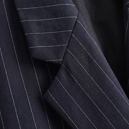 Oversized blazer met pinstripe
