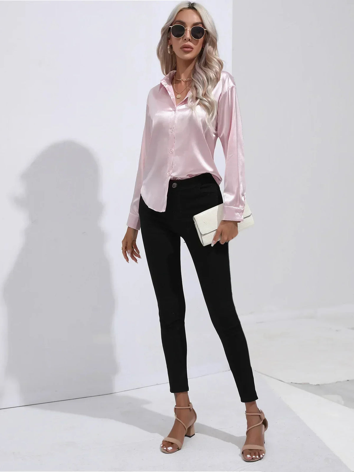 Lyvia | Luxe Satijnen Blouse
