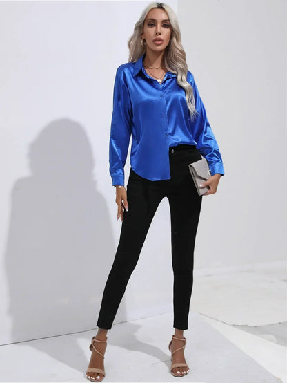 Lyvia | Luxe Satijnen Blouse