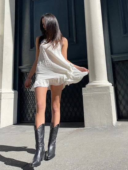 Lexia | Elegante Cowboylaarzen met Metallic Details