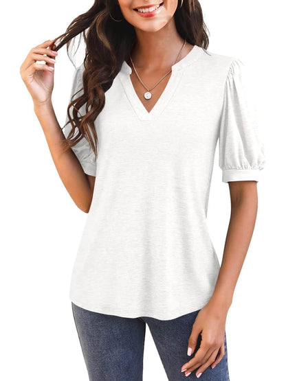 Jenny | Bluse mit Puffärmeln