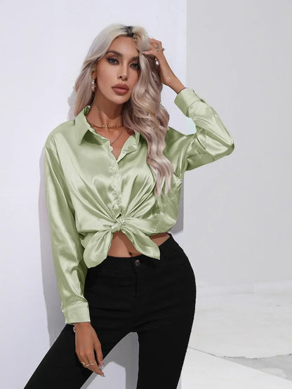 Lyvia | Luxe Satijnen Blouse