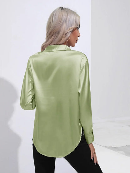 Lyvia | Luxe Satijnen Blouse
