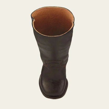Timeless women's leather boots with block heels & classic design