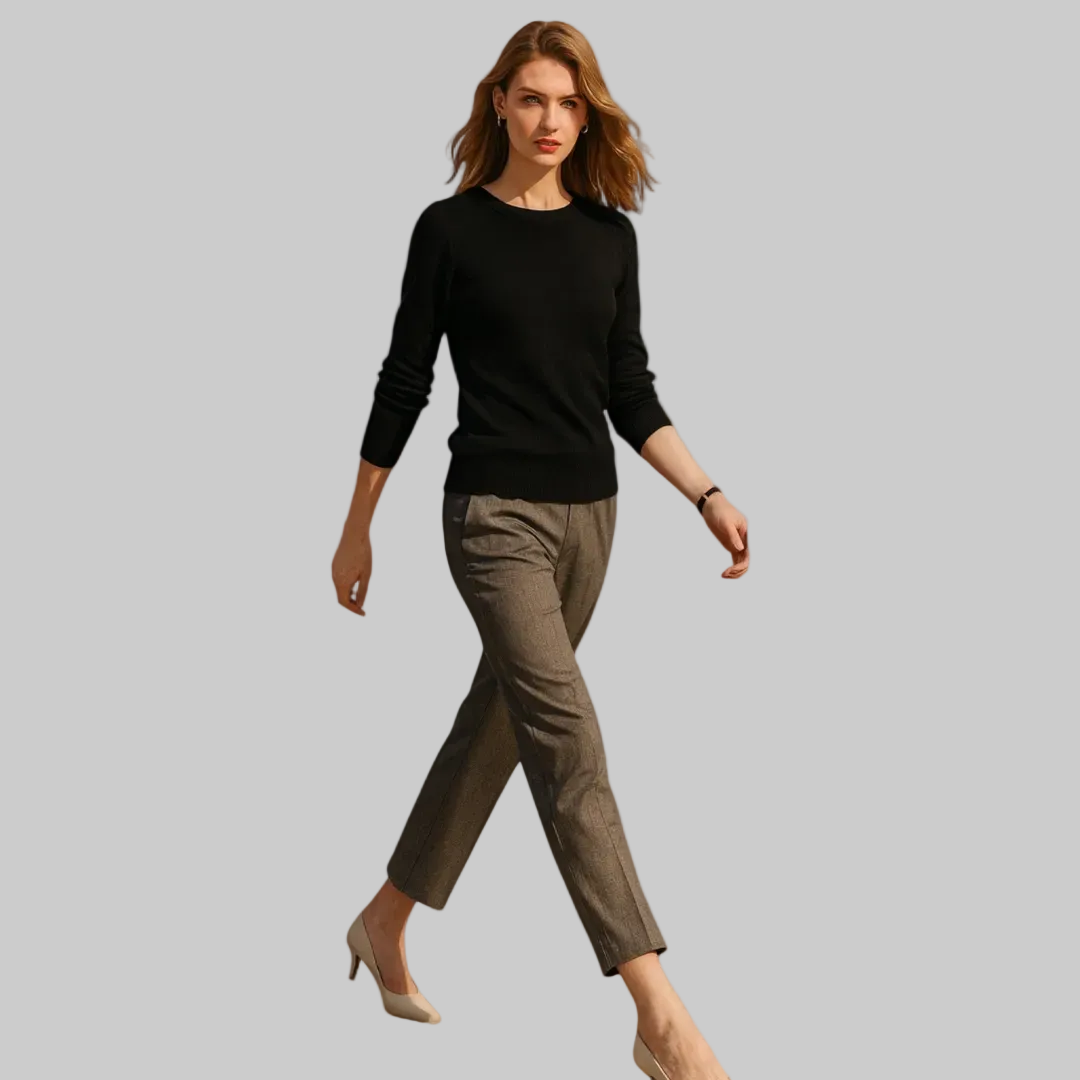 Women’s Elegant Winter Knit Sweater | O-Neck