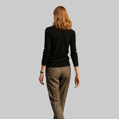 Women’s Elegant Winter Knit Sweater | O-Neck