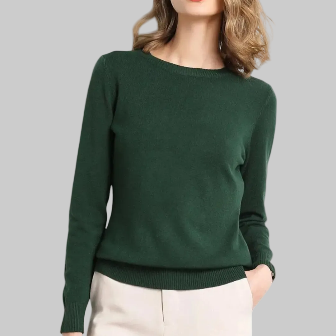Women’s Elegant Winter Knit Sweater | O-Neck