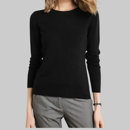 Women’s Elegant Winter Knit Sweater | O-Neck