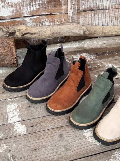 Yvonne | Moderne Und Elegante Chelsea-Plateau-Stiefeletten