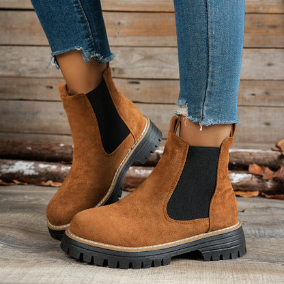 Yvonne | Moderne Und Elegante Chelsea-Plateau-Stiefeletten
