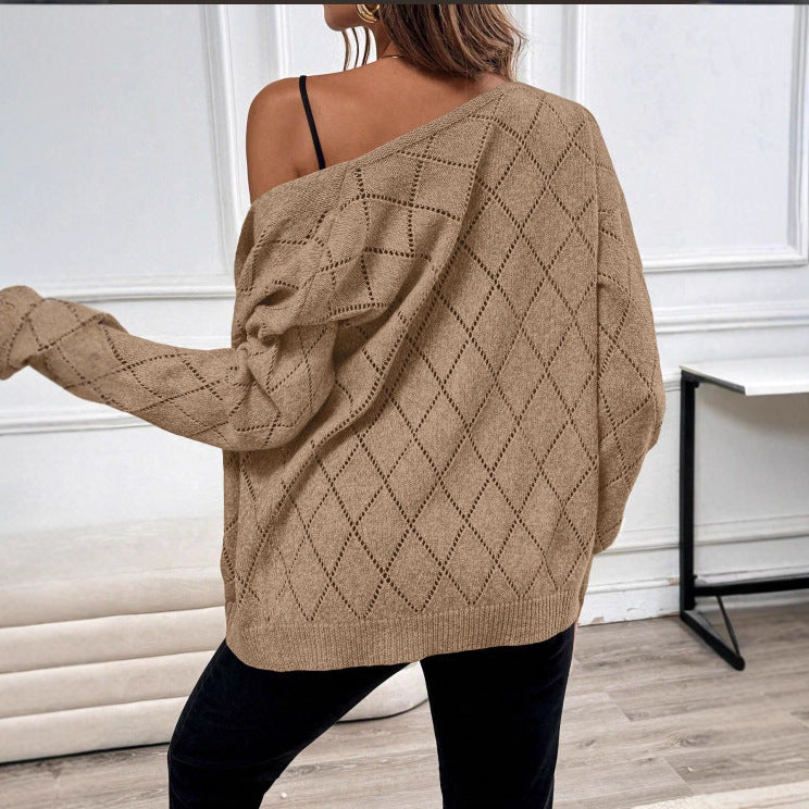 Cardigan femme ajoure manches longues - Leger et elegant