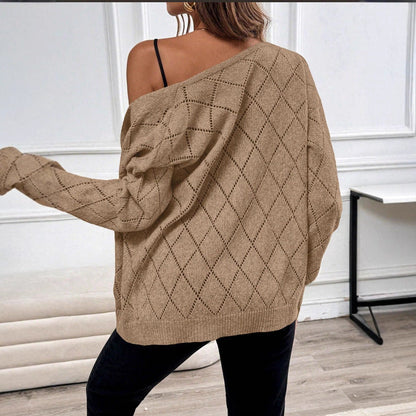Cardigan femme ajoure manches longues - Leger et elegant