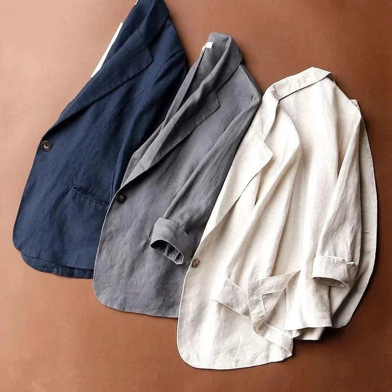 Alena | Eleganter Und Luftiger Leinenblazer