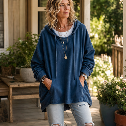 Mara | Lässiger Oversized Denim-Hoodie Mit Modernem Look