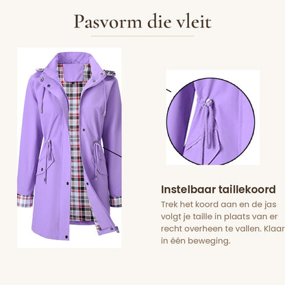 Esther | 3-in-1 Regenjas met Afneembare Kap