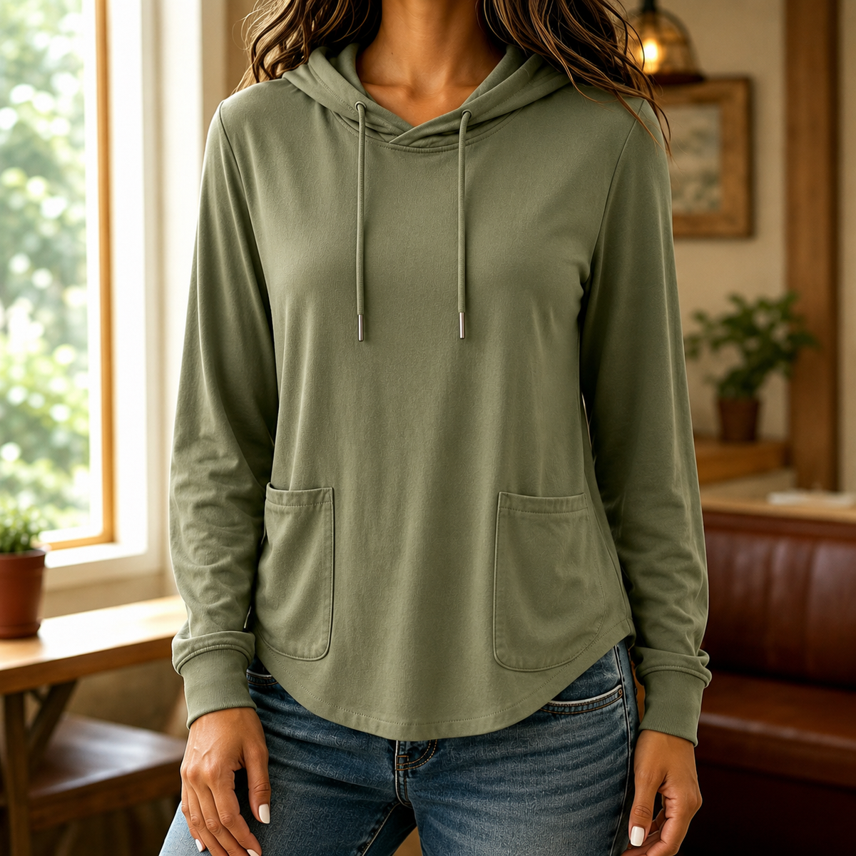 Lena | Bequemer Strickhoodie Mit Kapuze Und Taschen