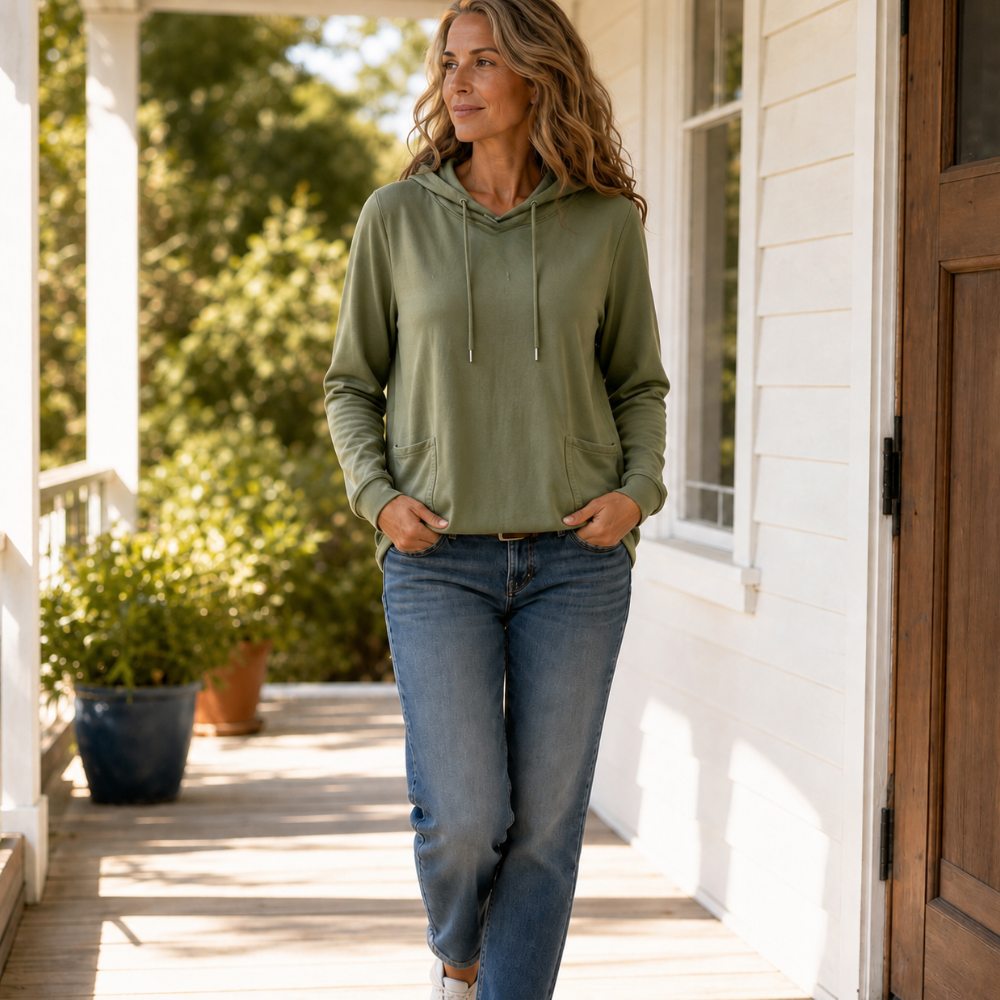 Lena | Bequemer Strickhoodie Mit Kapuze Und Taschen