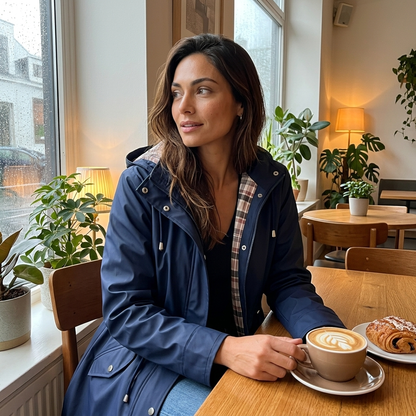 Esther | 3-in-1 Regenjas met Afneembare Kap
