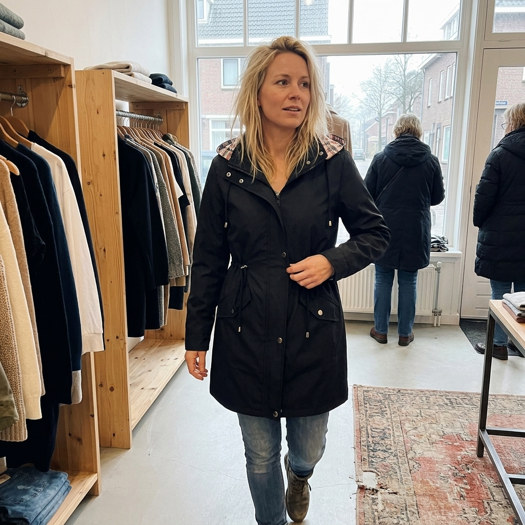 Esther | 3-in-1 Regenjas met Afneembare Kap