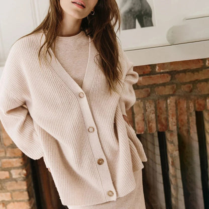 VEST MET RIBBEL V-HALS VOOR VROUWEN