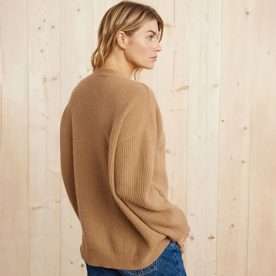 VEST MET RIBBEL V-HALS VOOR VROUWEN